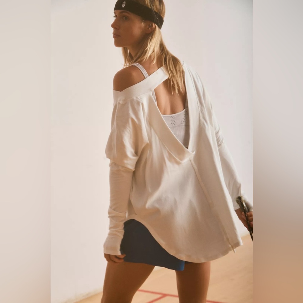 NWT Free People Movement Simply Layer Oversized Athletic Sweater Size Large